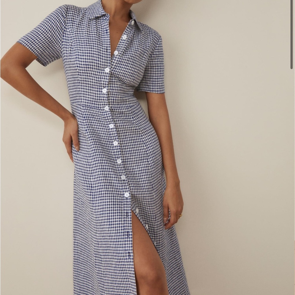 NWT Reformation Marianne Linen Dress